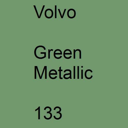 Volvo, Green Metallic, 133.